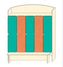 Шафа для роздягальні в дитячому садочку МЕБЛІ ВІВАТ (11124)